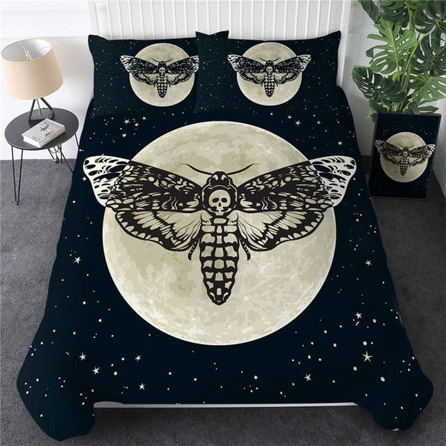 Gothic Butterfly Moon Stars BeddingOutlet