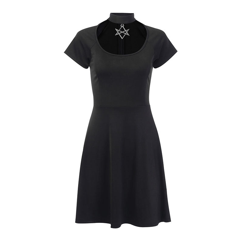 Dress Hollow Out Star Halter