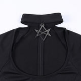 Dress Hollow Out Star Halter