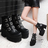 Platforms Block High Heel Boots