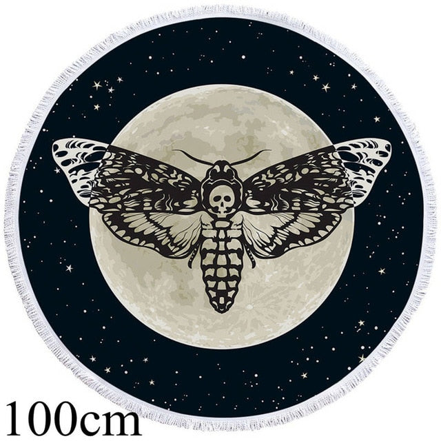 Gothic Moon Galaxy Picnic Mat