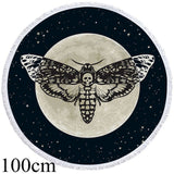 Gothic Moon Galaxy Picnic Mat