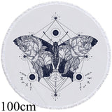 Gothic Moon Galaxy Picnic Mat