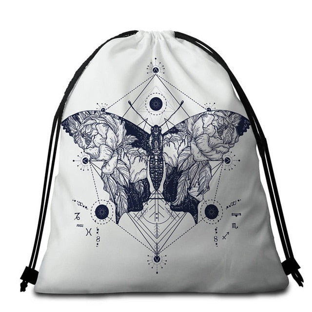 Gothic Moon Galaxy Picnic Mat