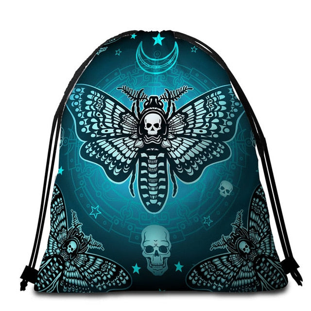 Gothic Moon Galaxy Picnic Mat