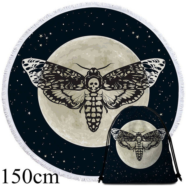 Gothic Moon Galaxy Picnic Mat