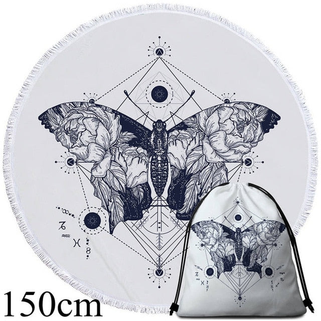 Gothic Moon Galaxy Picnic Mat