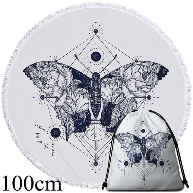 Gothic Moon Galaxy Picnic Mat