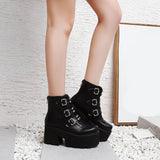 Platforms Block High Heel Boots