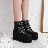 Platforms Block High Heel Boots