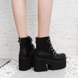 Platforms Block High Heel Boots