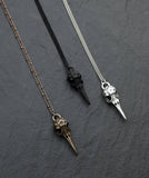 Skull Raven Pendant Necklace