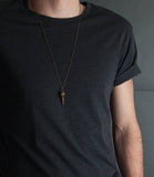 Skull Raven Pendant Necklace