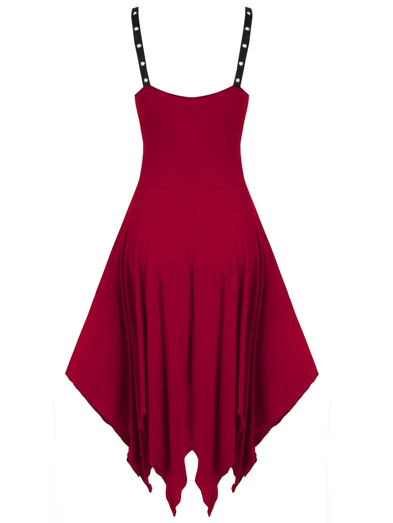 Hollow Out Faux Leather Dress