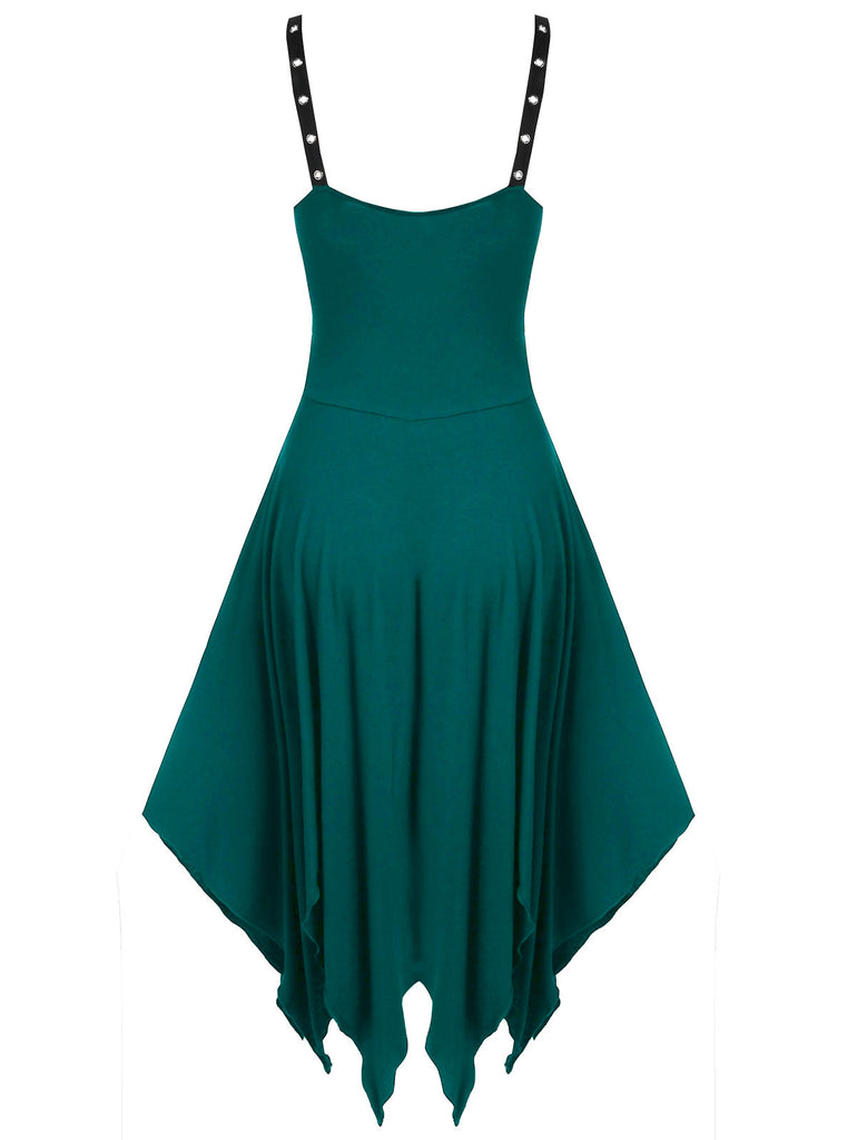 Hollow Out Faux Leather Dress