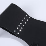 Leather Belt Metal Chain