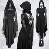 Spider Hollow Out Lace Dress