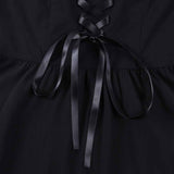 Gothic Black Off Shoulder Sexy Mini Dress