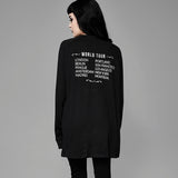 Gothic Rose Skull Printed Black Pullover Hoodie