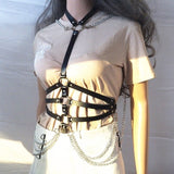 Gothic Circles Chain Waist Belt