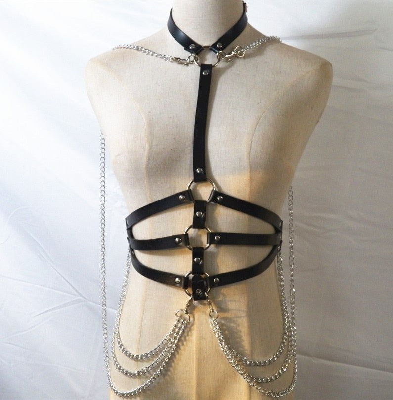 Gothic Circles Chain Waist Belt