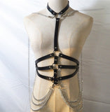 Gothic Circles Chain Waist Belt