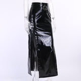 Leather Long Skirts Gothic High Waist Sexy