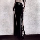 Leather Long Skirts Gothic High Waist Sexy