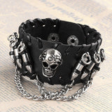 Wristband Adjustable Skull Metal Chain Bracelet