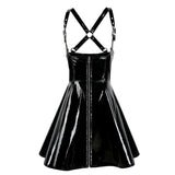 Sexy PVC Underbust Suspender Skirt Dress