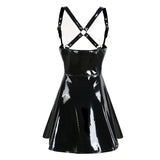 Sexy PVC Underbust Suspender Skirt Dress