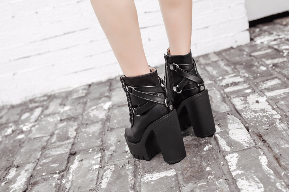 Ultra High Heel Gladiator Boot