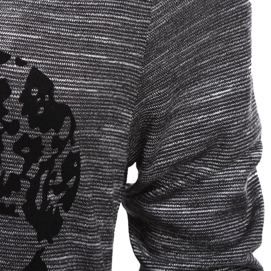 Gothic Skull Print Long Sleeve T-shirt