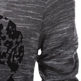 Gothic Skull Print Long Sleeve T-shirt