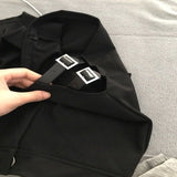 Punk High Waist Hollow Black Short