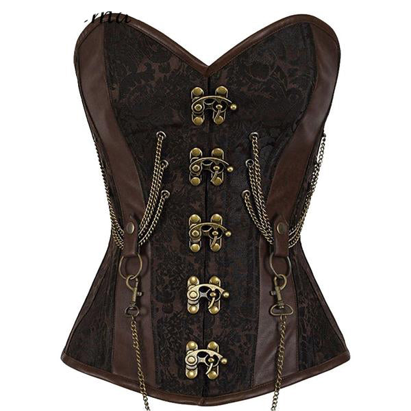 Vintage Steel Boned Corset Steampunk