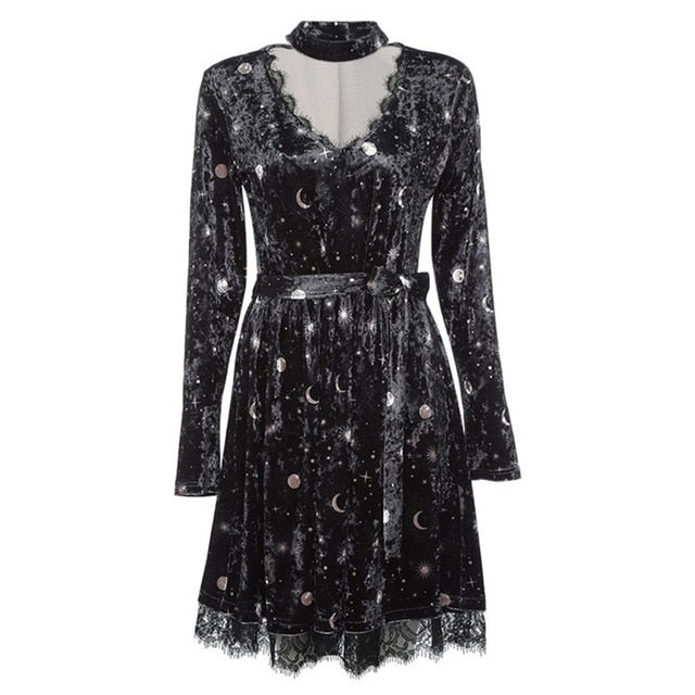 Lace V-neck Dresses