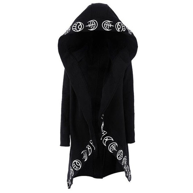 Witch Moon Long Sleeve Loose Hoodie