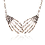 Gothic Skull Claws Necklace