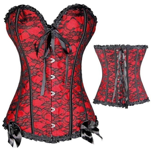 Waist slimming Corset Lace Up Sexy Boned