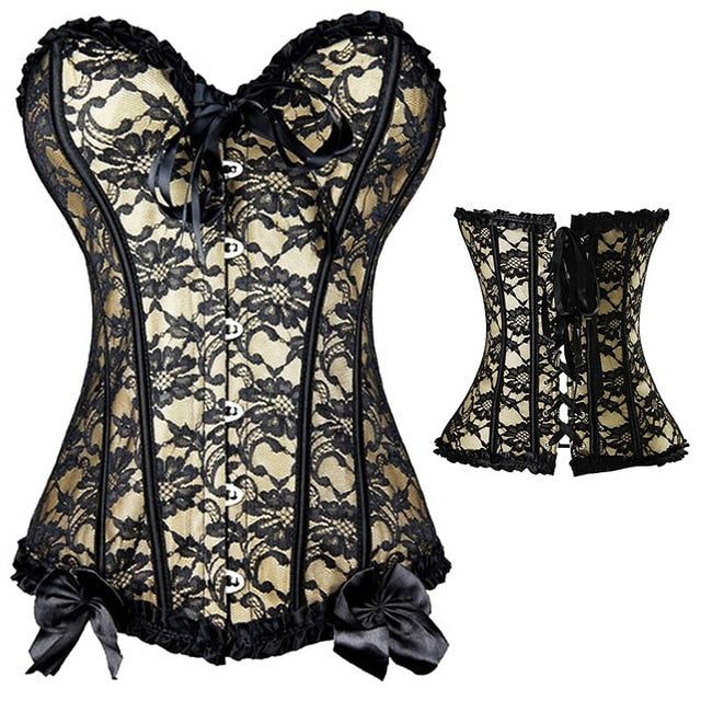 Waist slimming Corset Lace Up Sexy Boned