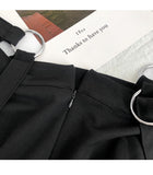 Gothic Suspender Straps High Waist Skirt