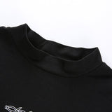 Gothic Long Sleeve Crop Top