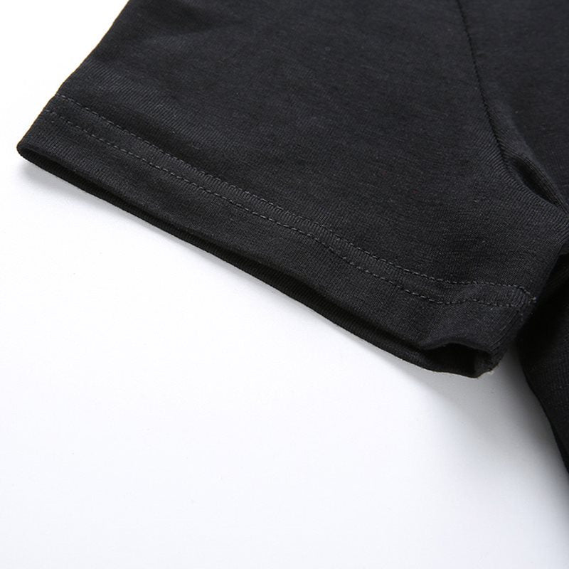 Gothic Long Sleeve Crop Top