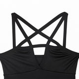 Gothic Black Strap Dresses