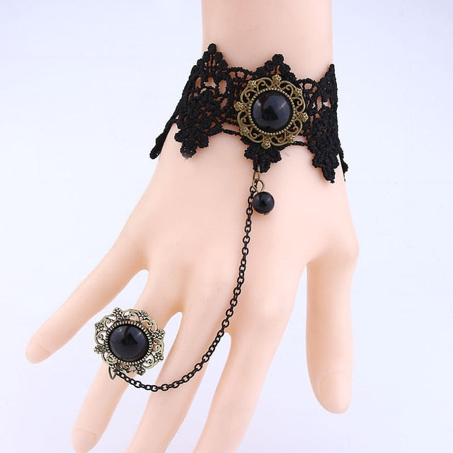 Finger Hand Chain Harness Bracelet Bangles