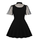 Gothic Vintage Mesh Sleeve Dress