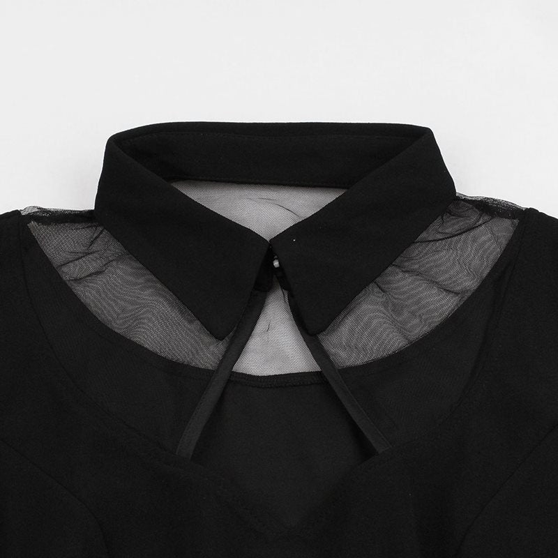 Gothic Vintage Mesh Sleeve Dress