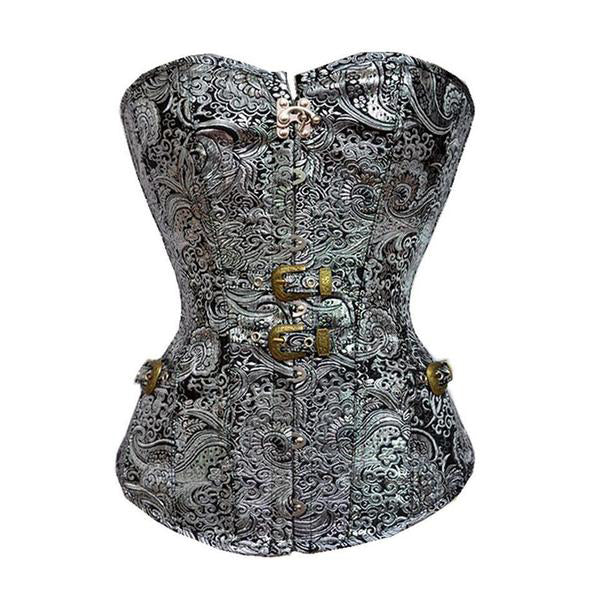 Silver Corset Steampunk