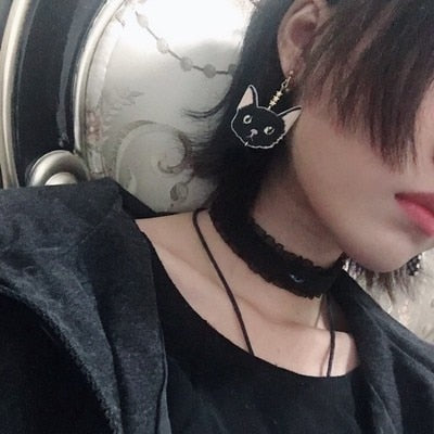 Gothic Eyes Lace Choker Necklace